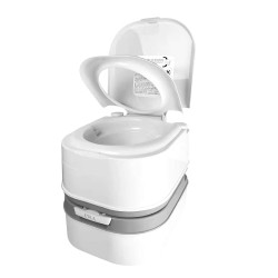 Toaletă ecologică portabilă cu dublă evacuare a apei, indicator nivel de umplere, fără miros, 24 L