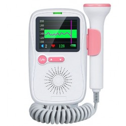 Monitor fetal Doppler pentru gravide, monitorizare funcții vitale făt intrauterin, detectare puls, încărcare pe USB