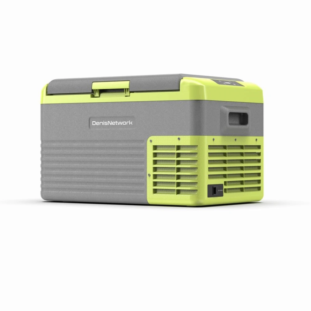 Frigider 30/40/50l auto rulotă, camion, dube 3,5t cu alimentare la brichetă 12-24V, baterii panou solar, rezistent la vibrații, cu compresor cu congelare -20°C