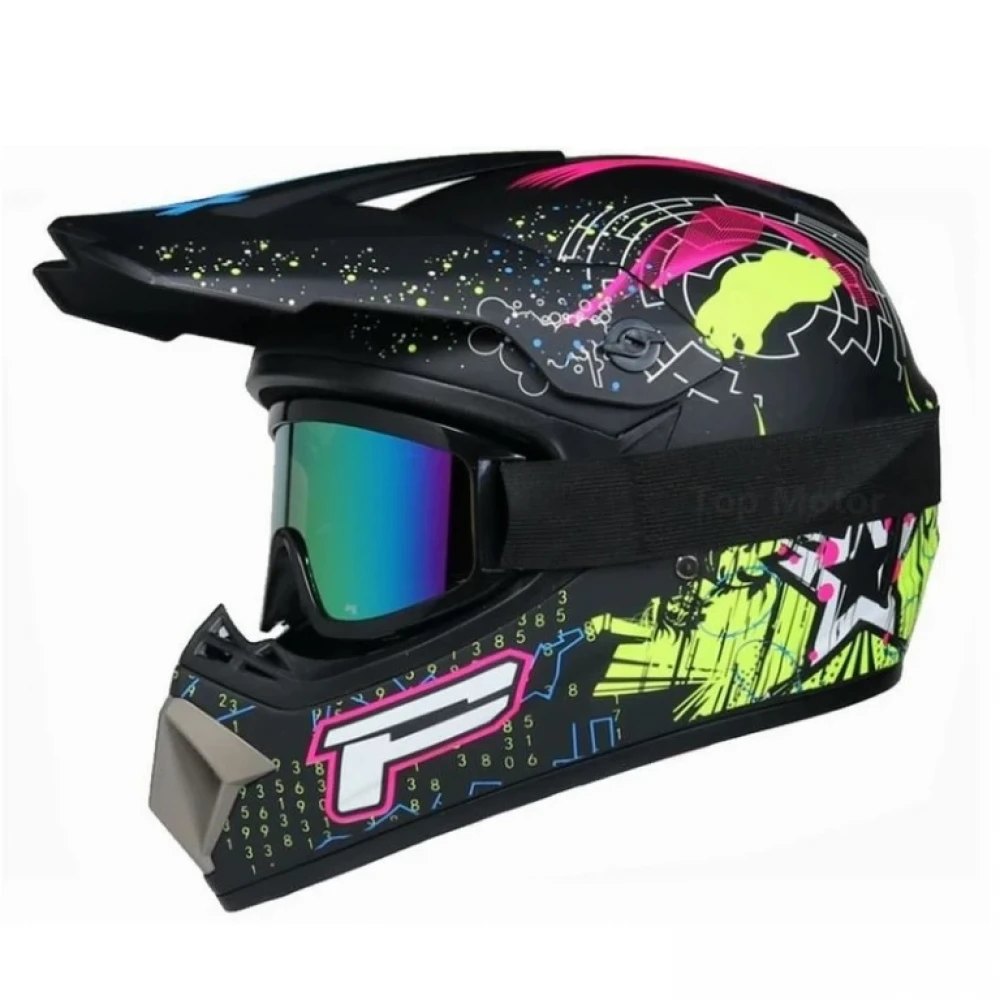 Cască Cross pentru Motociclete, Dirt Bike, Mountaign bike, Enduro, Atv, Mărime S, M, L, XL - Flytec™