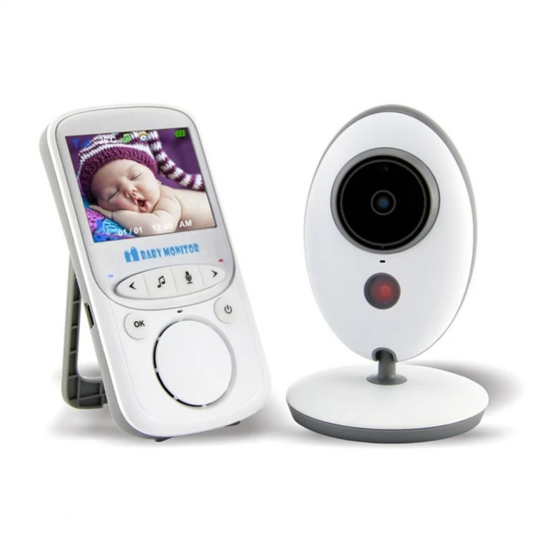 Baby Monitor Wireless, bidirecțional cu VIDEO + AUDIO + Night Vision,  monitorizare temperatură, 8 cântece de leagăn