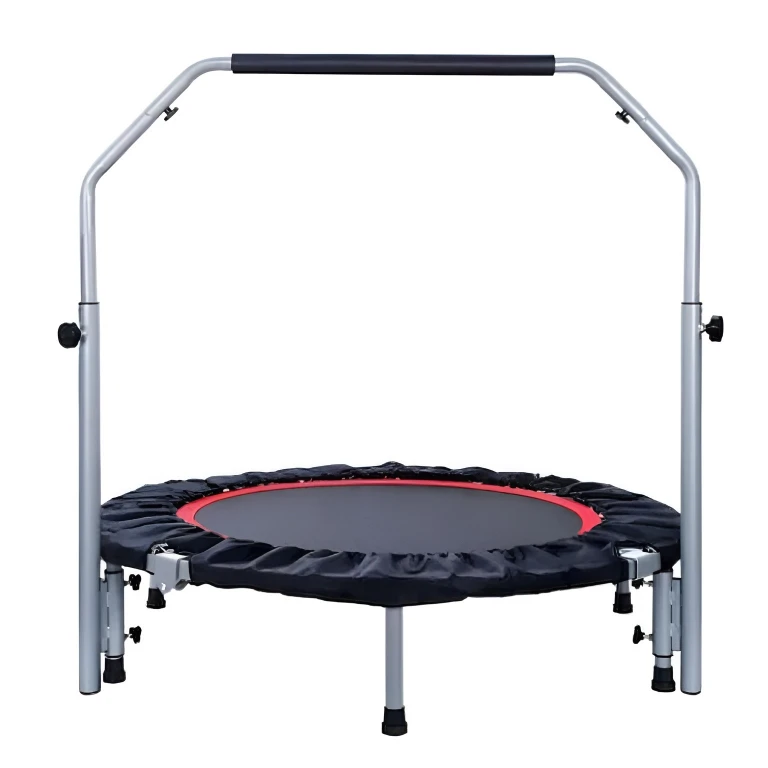 Trambulina sport fitness cu maner reglabil, pentru adulti si copii, rezistenta maxima 120 kg, diametru 102 cm, inaltime maxima maner 100 cm 