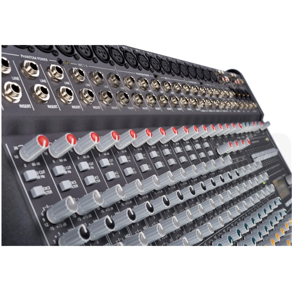 Mixer Audio Dynacord Profesional Amplificat, PowerMate 1600-3, 2X1000W, 16 Canale, Egalizator 11 benzi, Phantom power 48V