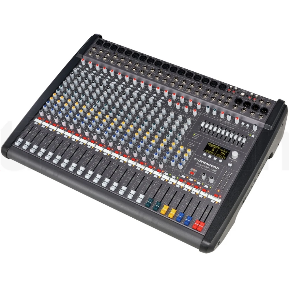 Mixer Audio Dynacord Profesional Amplificat, PowerMate 1600-3, 2X1000W, 16 Canale, Egalizator 11 benzi, Phantom power 48V