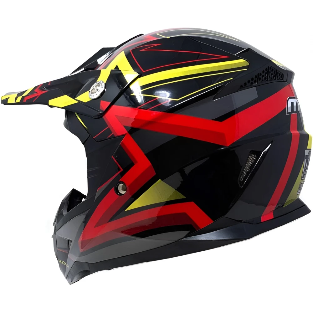 Cască Cross full face pentru Motociclete, Dirt Bike, Enduro, Atv, Trotinetă Electrică, Mărime S, M, L, X, - Flytec™