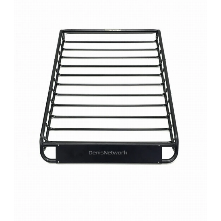 Portbagaj auto de plafon, metalic roof rack, grilaj din oțel 160*101 cm cu montaj pe barele transversale longitudinale, negru metalizat