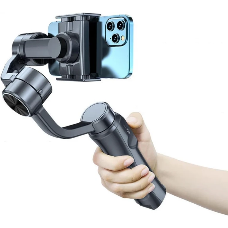 Stabilizator Gimbal pe 3 Axe Auto, Face Tracking, Control Zoom, Time Lapse, 4000 mAh, Conectivitate Bluetooth, Accesorii Incluse