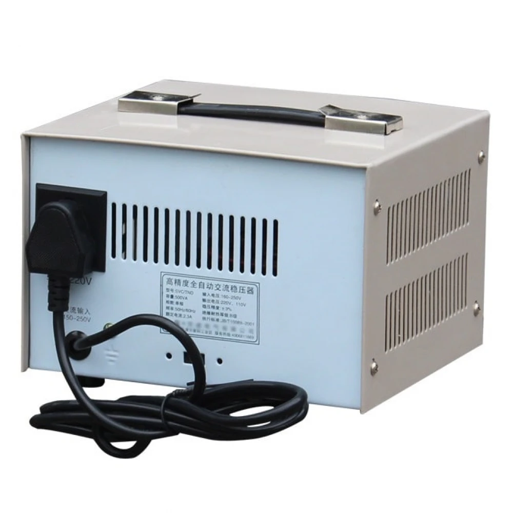 Stabilizator automat de tensiune 150 - 250V la 220 V, regulator 2KW - reglează tensiunea variabilă 