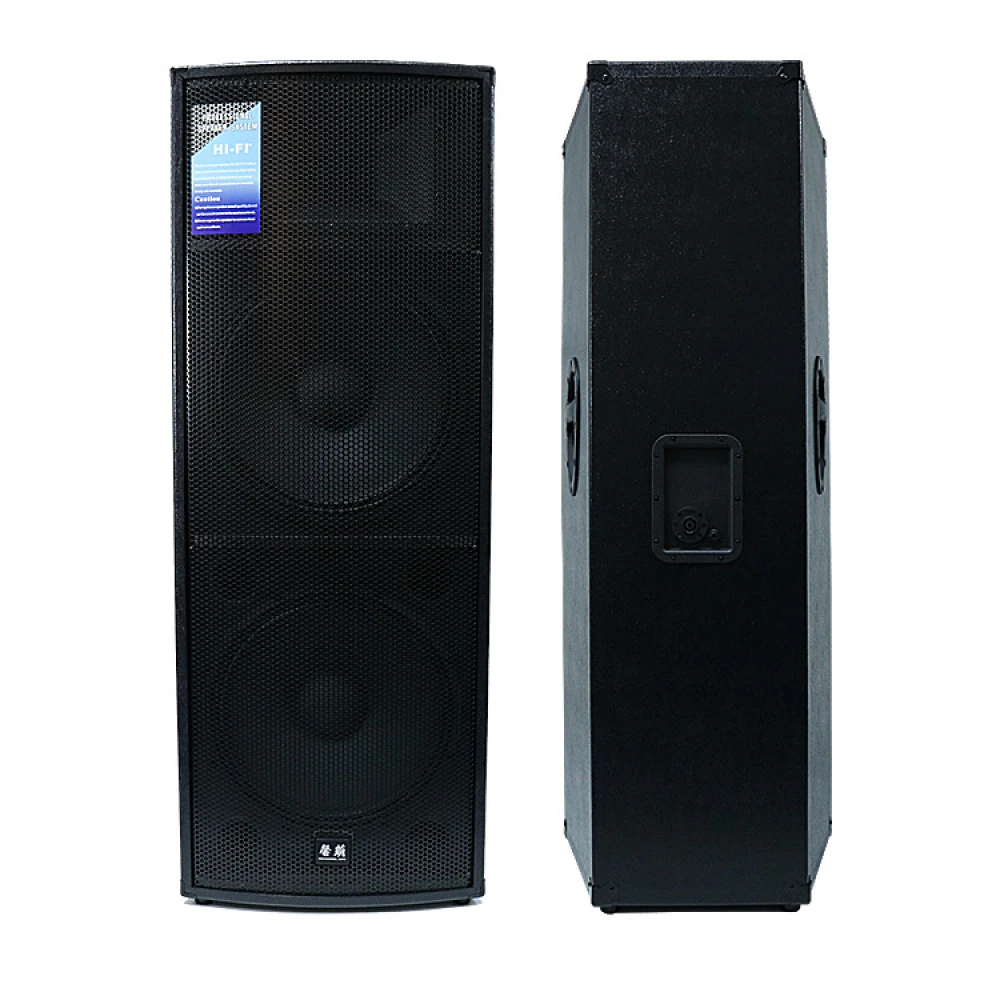 Set 2 Boxe Duble Pasive de 15 Inch, 650 + 650 W, Echipament Profesional de Divertisment Audio Pentru Scenă, Nunți, Familie, KTV, Conferință, Karaoke