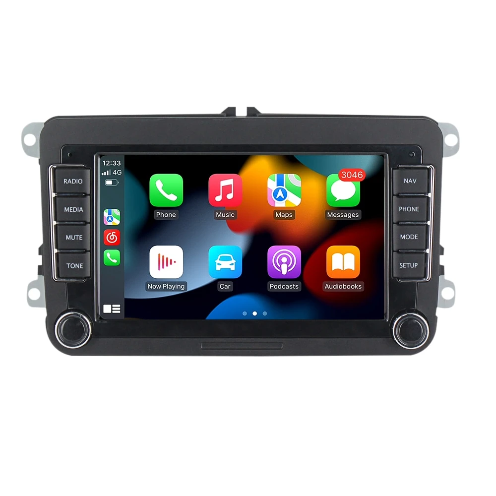 GPS Navigație Android 1/16Gb - Volkswagen Golf 5 6 Passat B6 B7 CC Tiguan Touran Jetta Polo Skoda Octavia Superb Seat Leon, 7 inch, Carplay, Usb, Wi Fi, Bluetooth