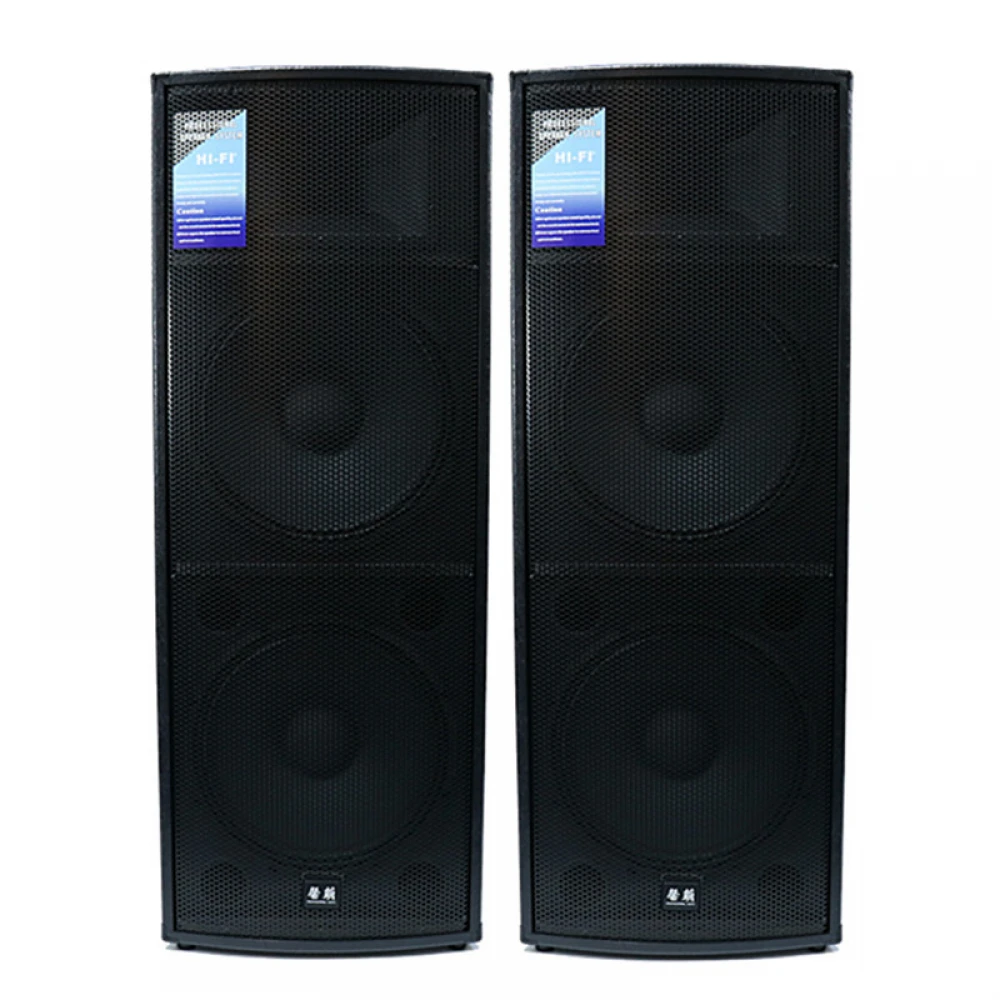 Set 2 Boxe Duble Pasive de 15 Inch, 650 + 650 W, Echipament Profesional de Divertisment Audio Pentru Scenă, Nunți, Familie, KTV, Conferință, Karaoke