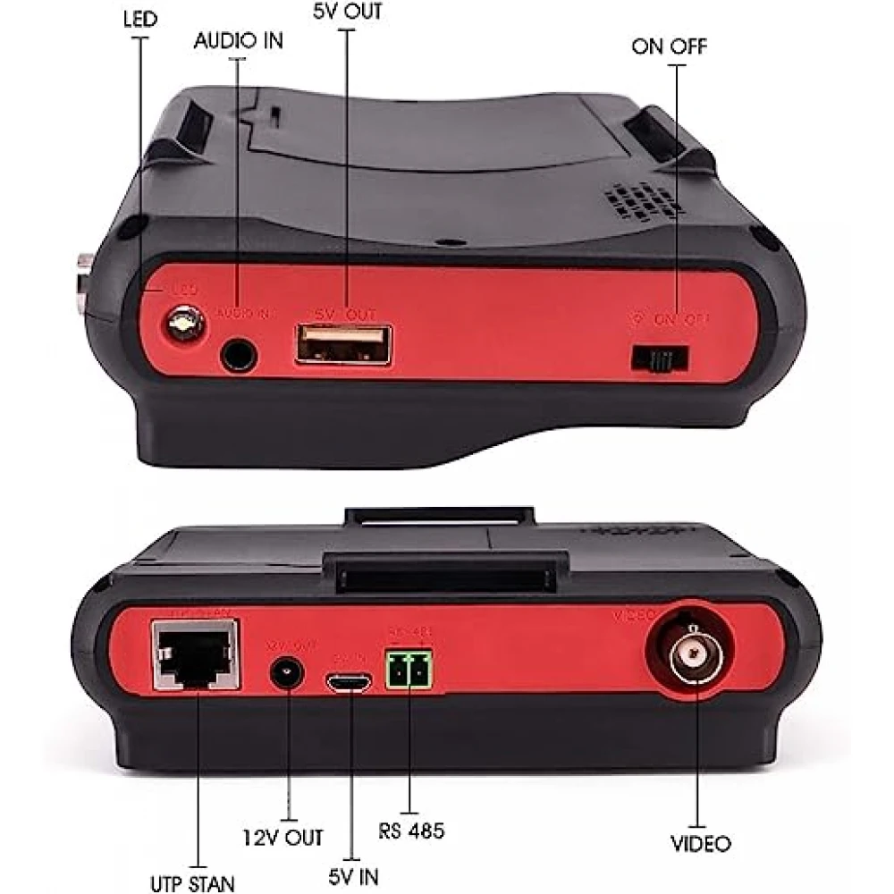 Tester CCTV Portabil Profesional, Full HD, LAN tester RJ 45, BNC