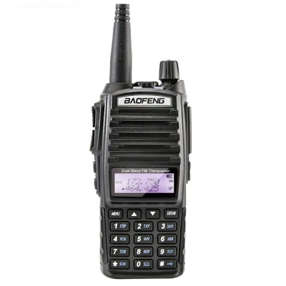 Statie Radio portabila emisie receptie Baofeng UV 82 , Dual Band, 10W, Walkie Talkie, Radio FM, acumulator 2800 mAh, Casca cu microfon