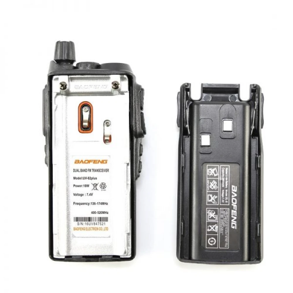 Statie Radio portabila emisie receptie Baofeng UV 82 , Dual Band, 10W, Walkie Talkie, Radio FM, acumulator 2800 mAh, Casca cu microfon