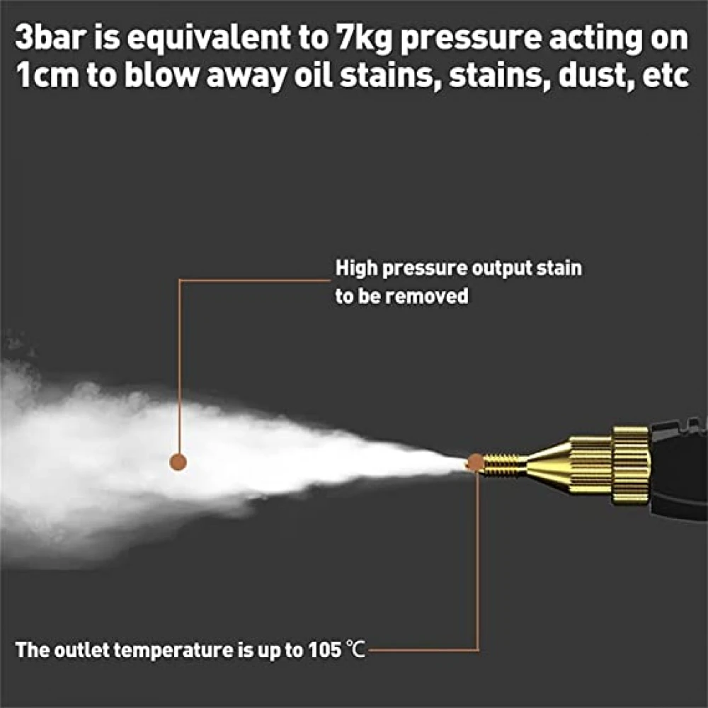 Aparat portabil cu abur, înaltă temperatură de curățare, 2500W