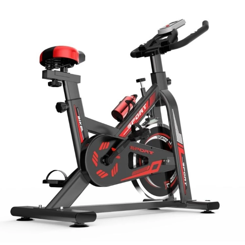 Bicicletă adulți fitness spinning medicinală - indoor, cu volantă 10kg, ghidon și șa reglabile, greutate maxima 150kg