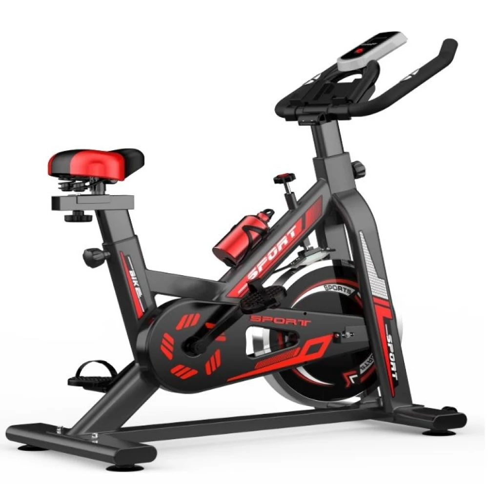 Bicicletă adulți fitness spinning medicinală - indoor, cu volantă 10kg, ghidon și șa reglabile, greutate maxima 150kg