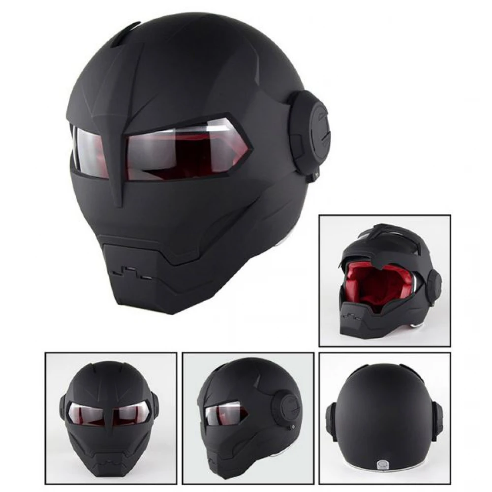 Casca Moto Personalizată Iron Man , Fibra De Carbon, Marimi: M, L, XL