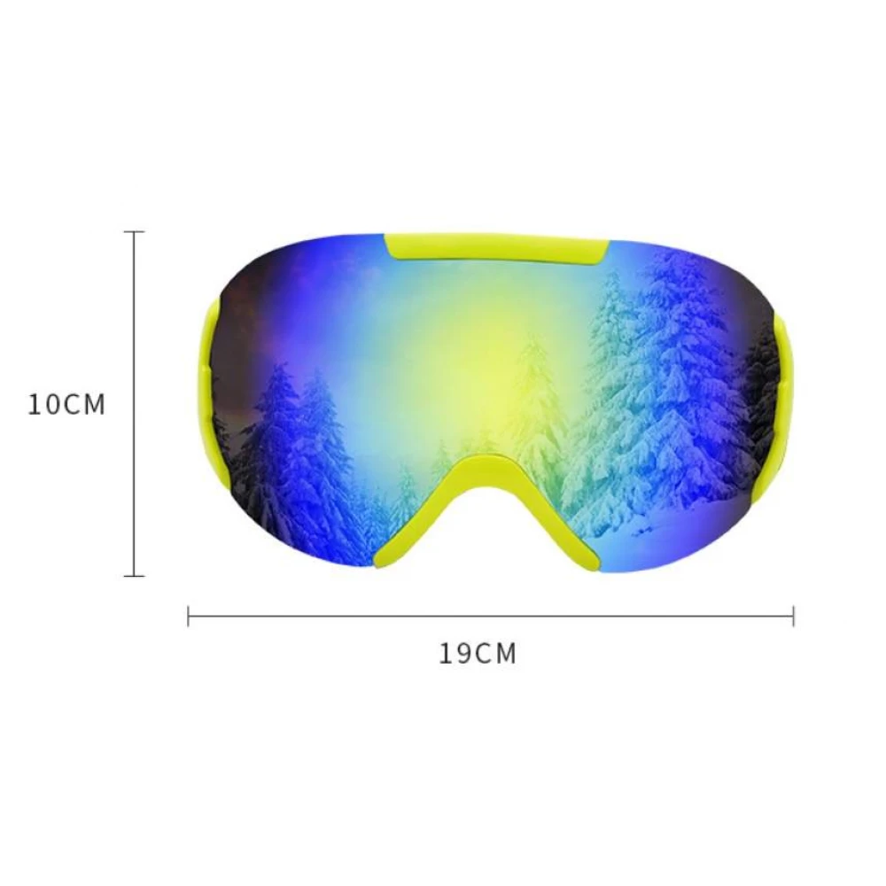 Ochelari Ski / Schi / Snowboard/ Snowmobil / Adulți unisex, cu lentile dublu ventilate anti-ceață, lentilă tip oglindă sferică