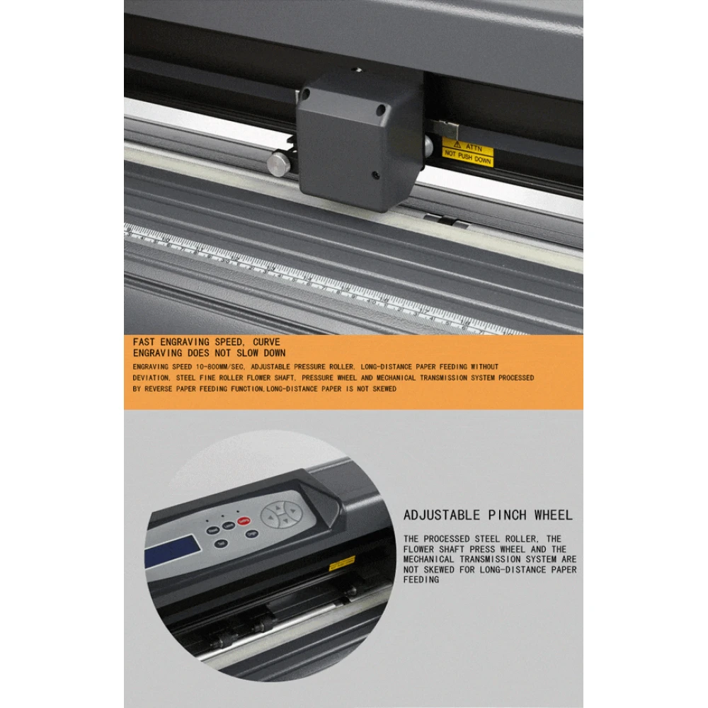 Cutter plotter SK-1350T profesional, 1350 mm lățime, USB, software Arcut, pentru tăiere contur - producție publicitară