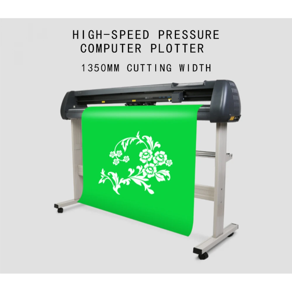 Cutter plotter SK-1350T profesional, 1350 mm lățime, USB, software Arcut, pentru tăiere contur - producție publicitară