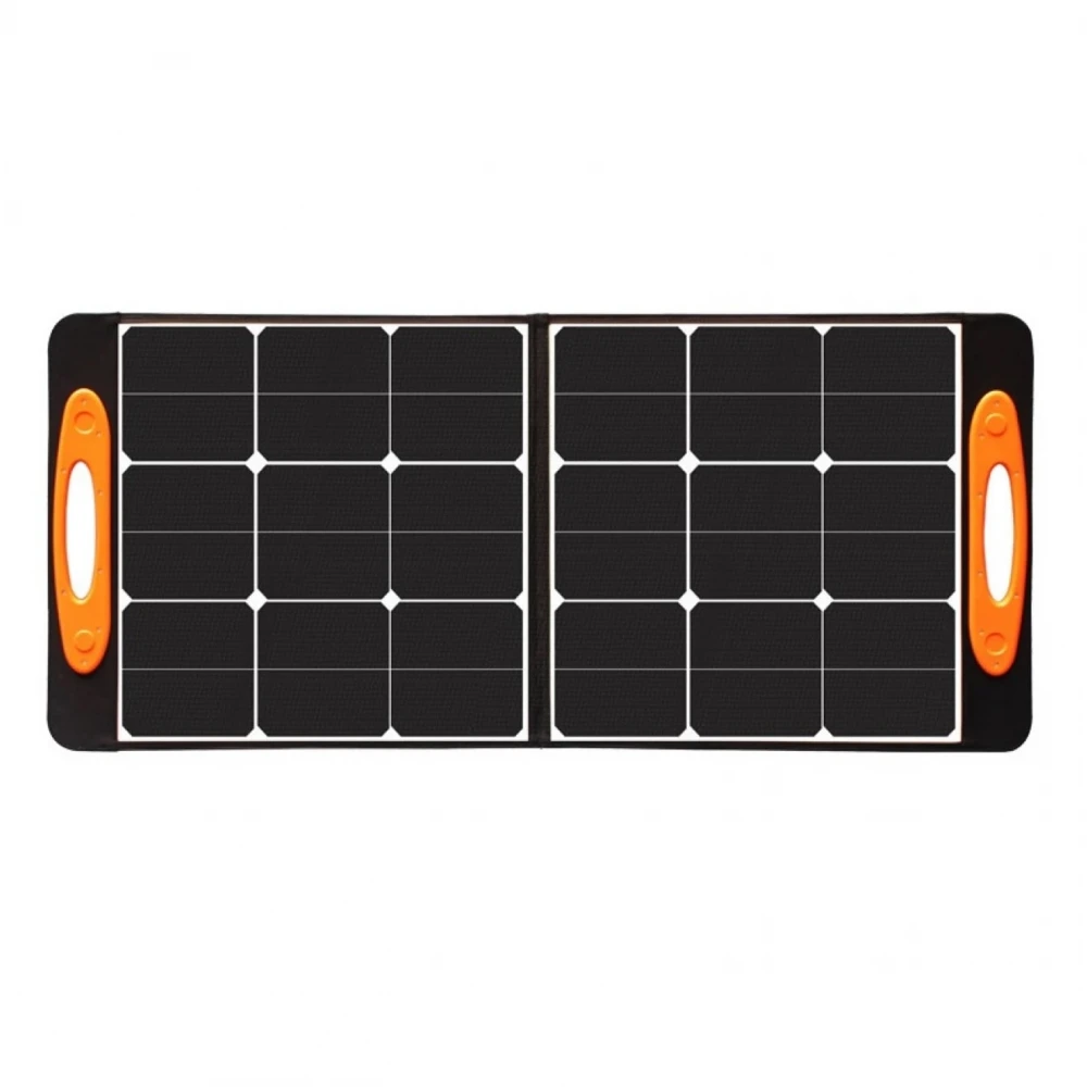 Panou solar portabil cu alimentare directă pentru frigider la 24V, 100W (2x50W) flexibil, pentru cabane, rulote, cort, camping