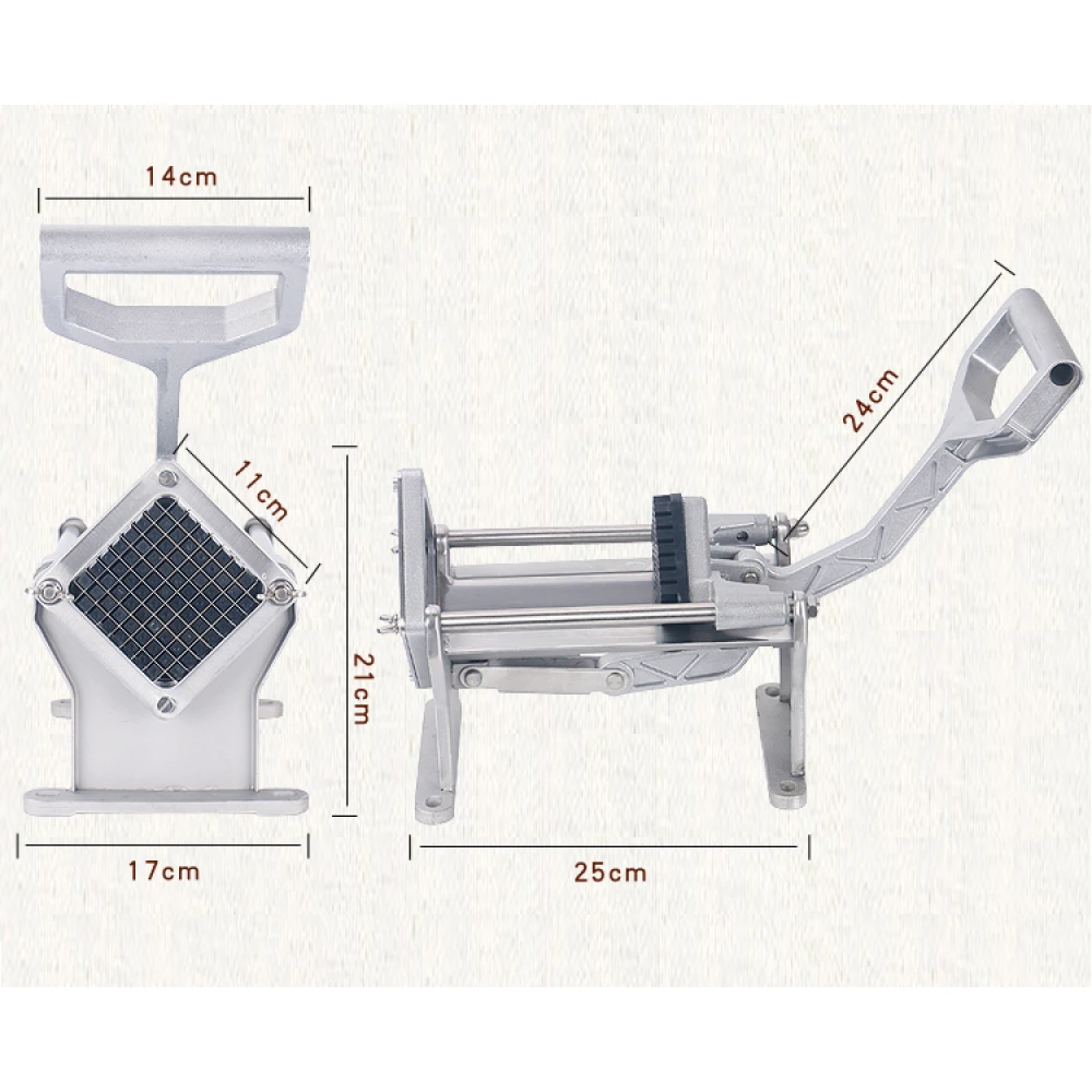 Aparat cartofi, Feliator cartofi pai, wedges, shaorma, Masină de tăiat cartofi cu 4 cuțite, tăietor profesional cartofi, feliator legume