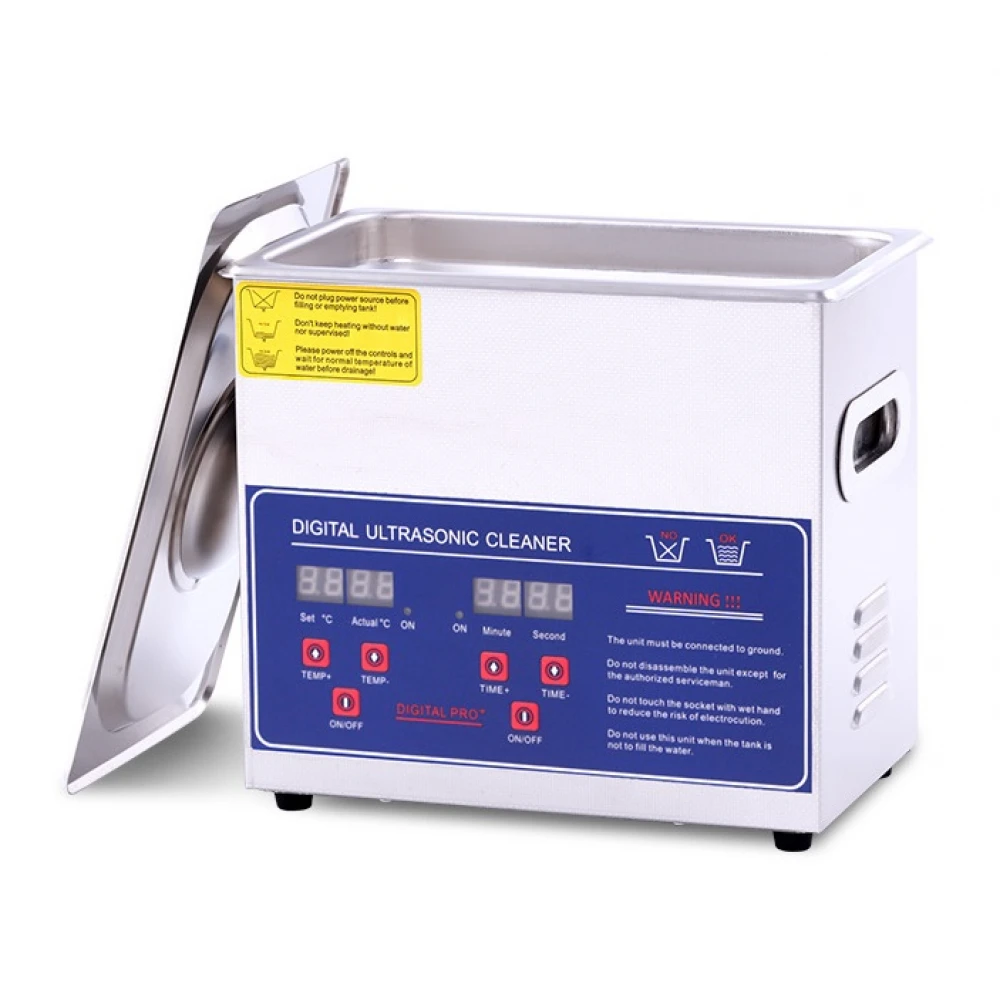 Aparat de curățare cu ultrasunete profesional, 120W, Cuvă specială de curățare, Sterilizator cu ultrasunete 3.2l