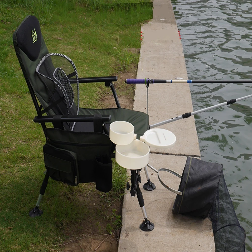 Scaun Pescuit Dittom D1 CARP RELAX cu RECLINER și picioare reglabile pe înălțime, sarcină maxim admisă: 150KG, verde/olive/negru