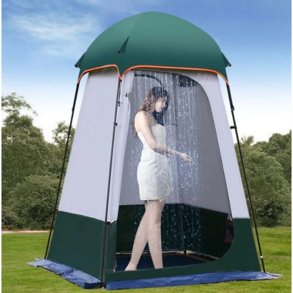 Cort portabil pentru duș sau toaletă, impermeabil, 240 x 160 cm, pentru camping și drumeții, duș solar CADOU