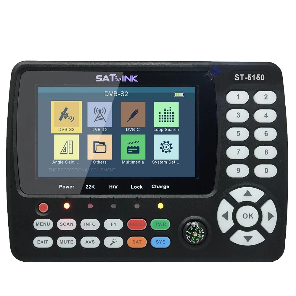 SATLINK Satfinder cu imagine live  ST-5150 DVB-S2/T2/C COMBO - aparat profesional de reglat orice antenă cu tuner inclus QPSK, 8PSK, 16APSK