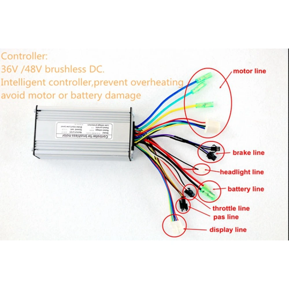 Kit complet motor electric de bicicletă cu baterie 36v 10Ah instalare simplă