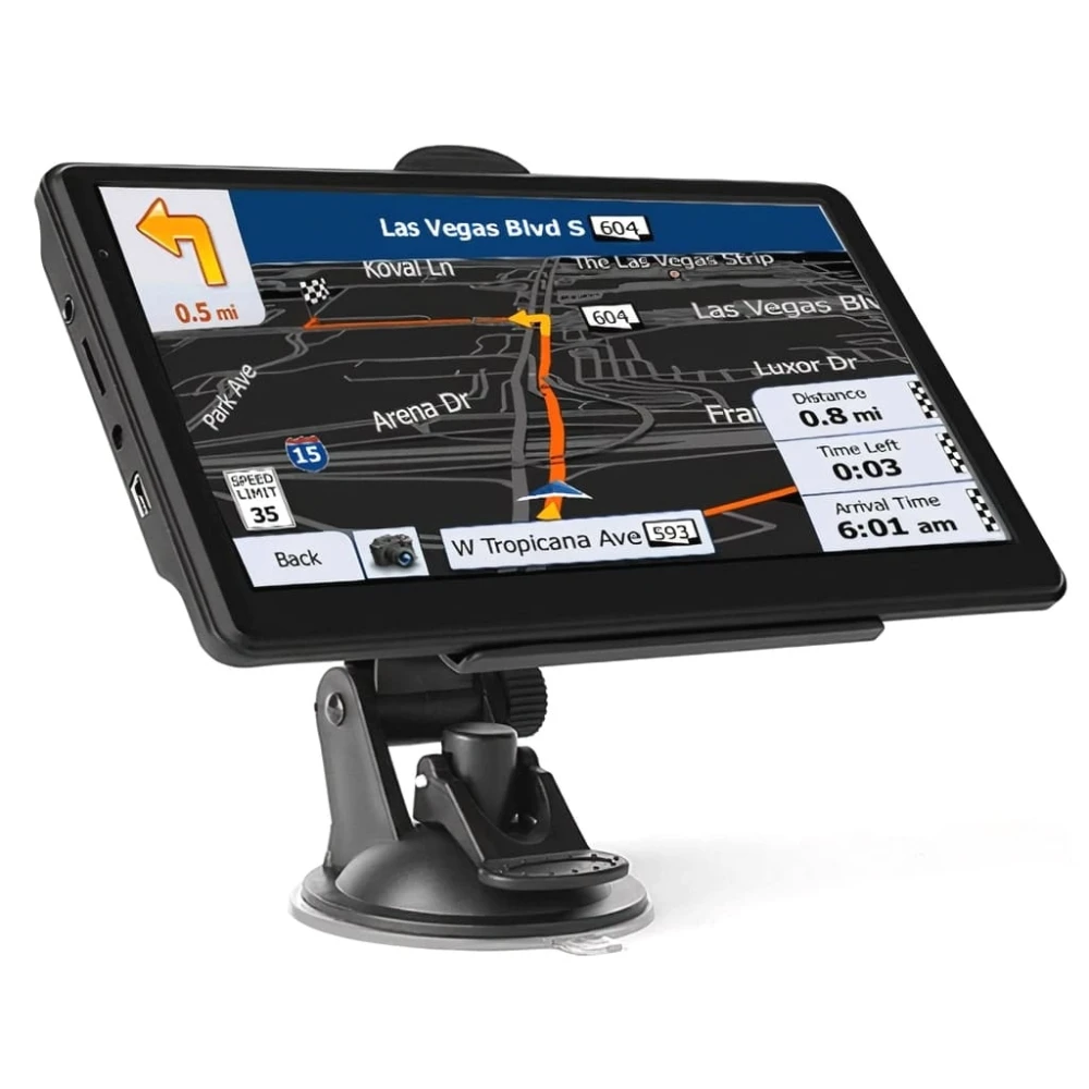 Navigație/Navigator negru camion 7 inch HD 8G camion auto Europa + America cu IGO TRUCK GPS (UPDATE 2021)