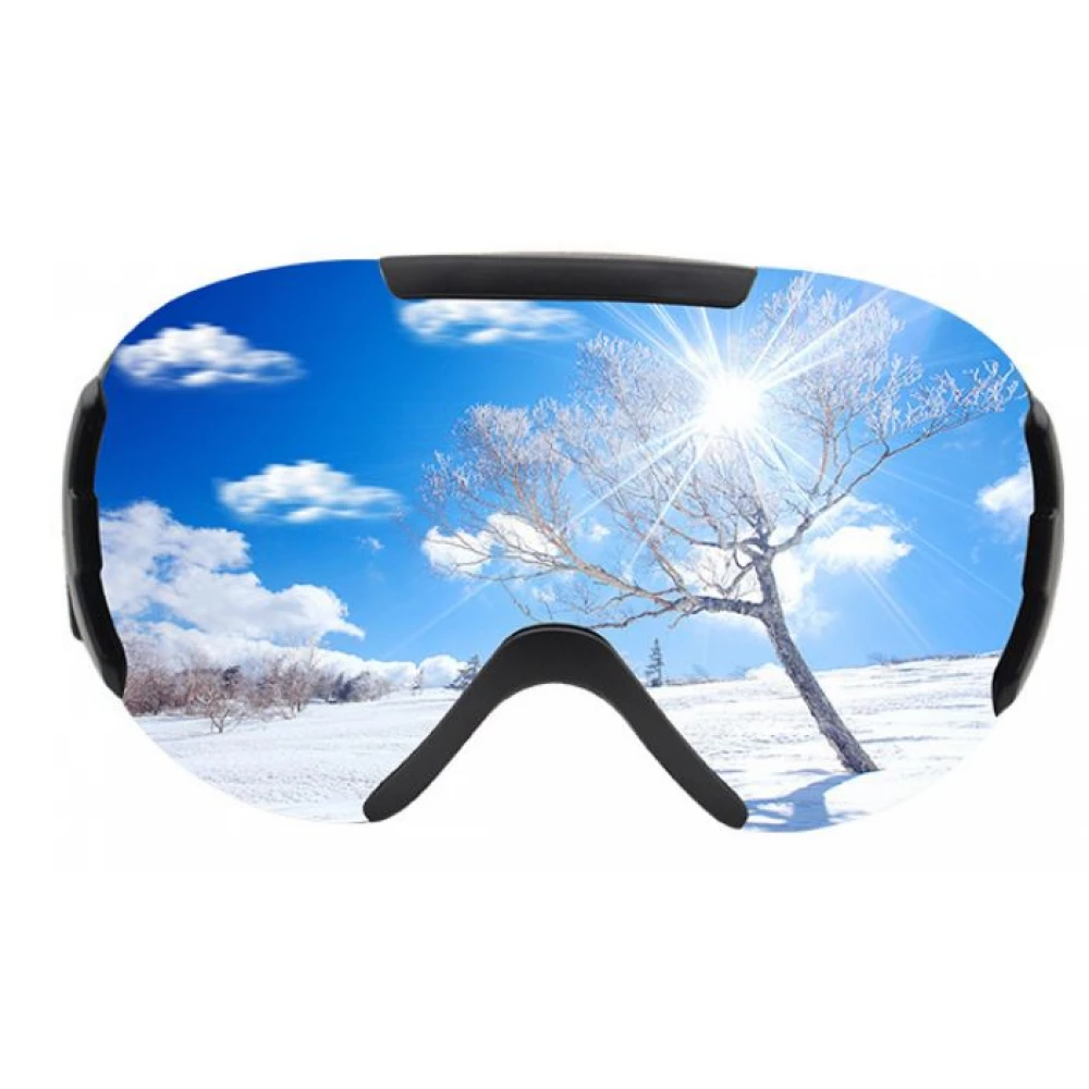 Ochelari Ski / Schi / Snowboard/ Snowmobil / Adulți unisex, cu lentile dublu ventilate anti-ceață, lentilă tip oglindă sferică