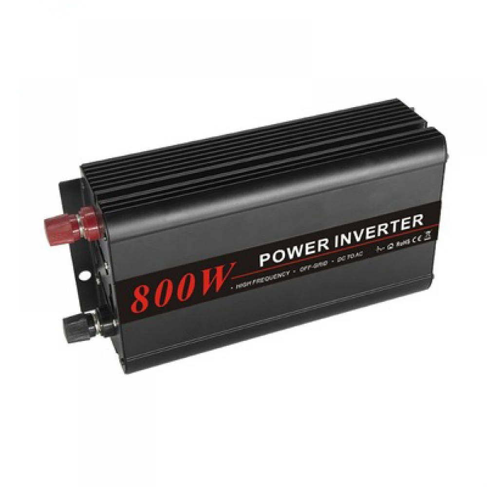 Invertor / convertor auto de tensiune 12v-230v 800w cu unda sinusoidală pură / panou solar / rulotă