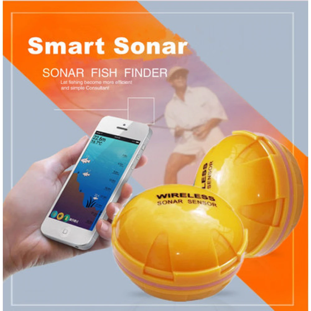 Detector de pești cu sonar WIFI / ANDROID /IOS afișare pe telefon