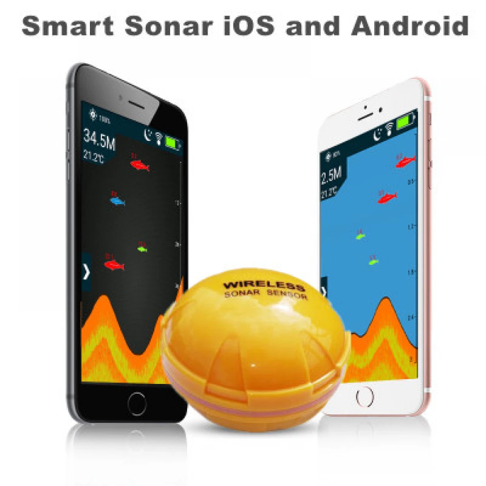 Detector de pești cu sonar WIFI / ANDROID /IOS afișare pe telefon