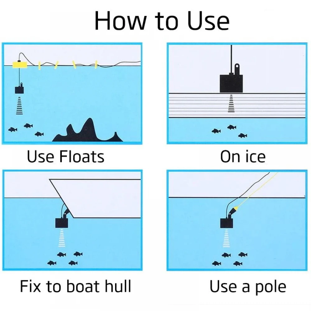 Sonar Erchang Fish Finder xf-02c pentru pescărie portabil cu ecran LCD, pentru localizarea peștilor, determinării adâncimii apei la mare, lac, râu sau baltă