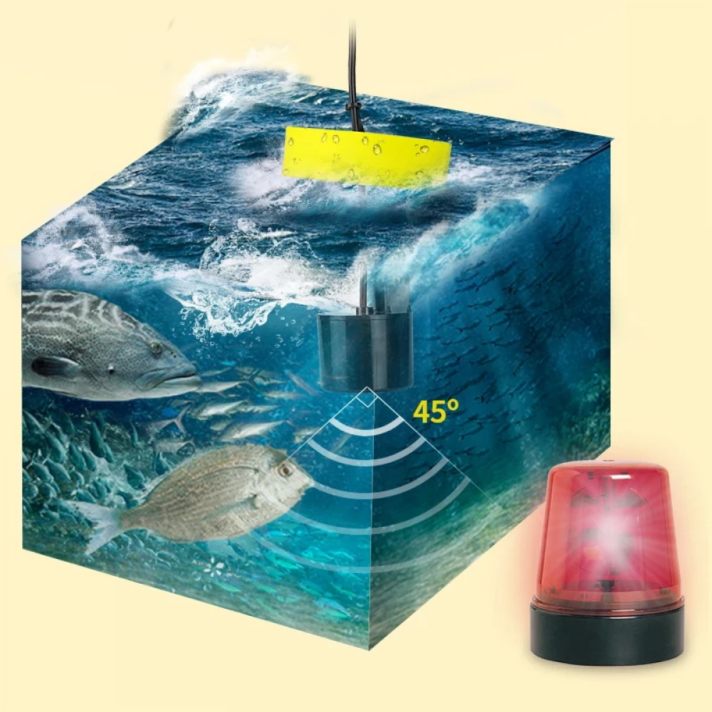 Sonar Erchang Fish Finder xf-02c pentru pescărie portabil cu ecran LCD, pentru localizarea peștilor, determinării adâncimii apei la mare, lac, râu sau baltă