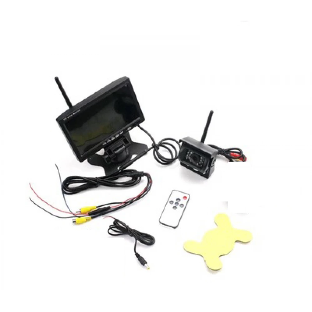 Kit marșarier /supraveghere wireless cu cameră și display de 7" 12V~24