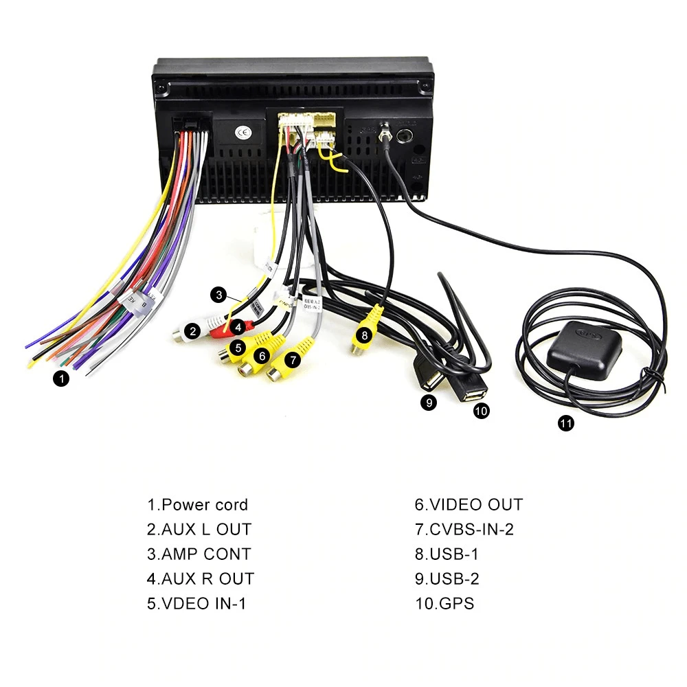 Navigație SatLink™ Android 9.1, display 7 inch Vw , Nissan , Opel , Ford Wifi , Bluetooth , Waze, Conectori ajustabili și suporți prindere, Ramă 2DIN