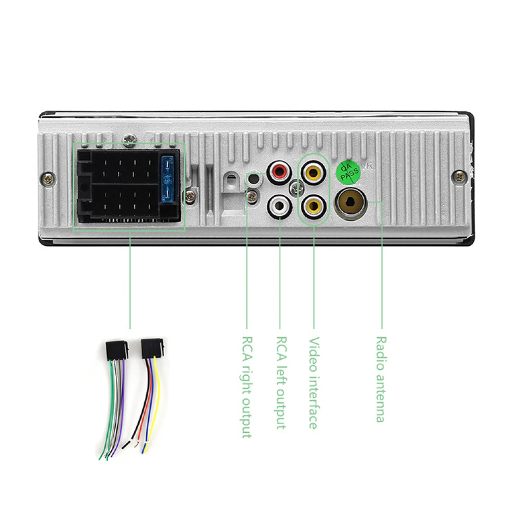 Radio Auto  MP3/1DIN , SD, USB, FM,  cu telecomandă / Display 4.1 / Ieșire amplificată 50WX4 