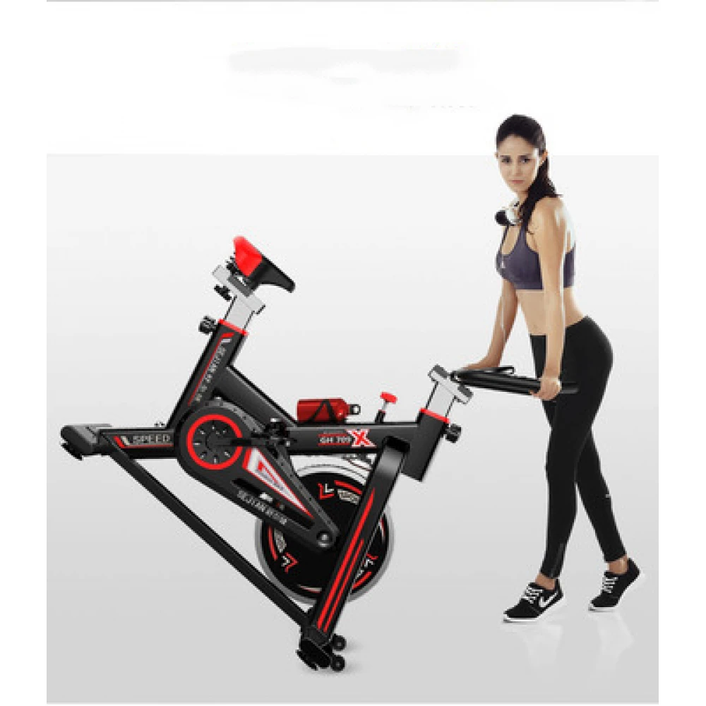 Bicicletă adulți fitness spinning medicinală - indoor, cu volantă 10kg, ghidon și șa reglabile, greutate maxima 150kg