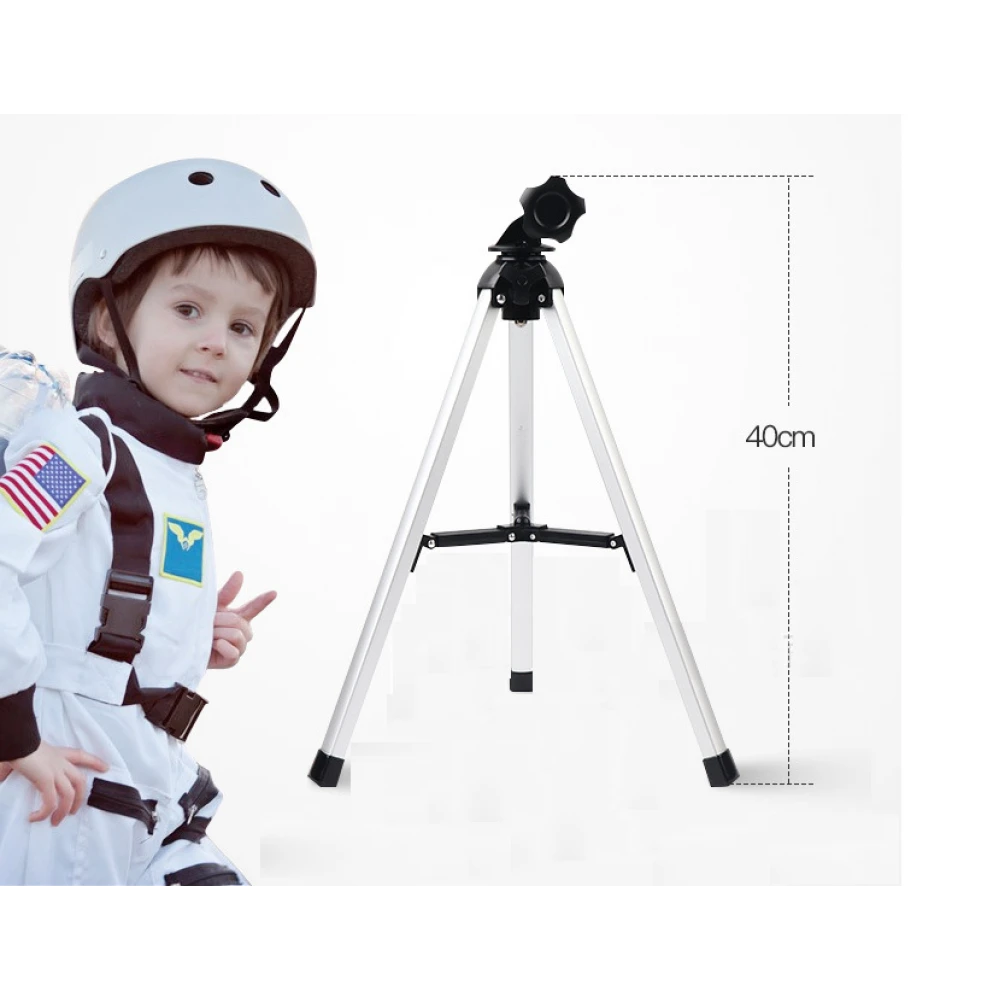 Telescop astronomic refractor educativ cu trepied din aluminiu - Starboosa 360 mm cu carcasă din metal cu lentile de sticlă