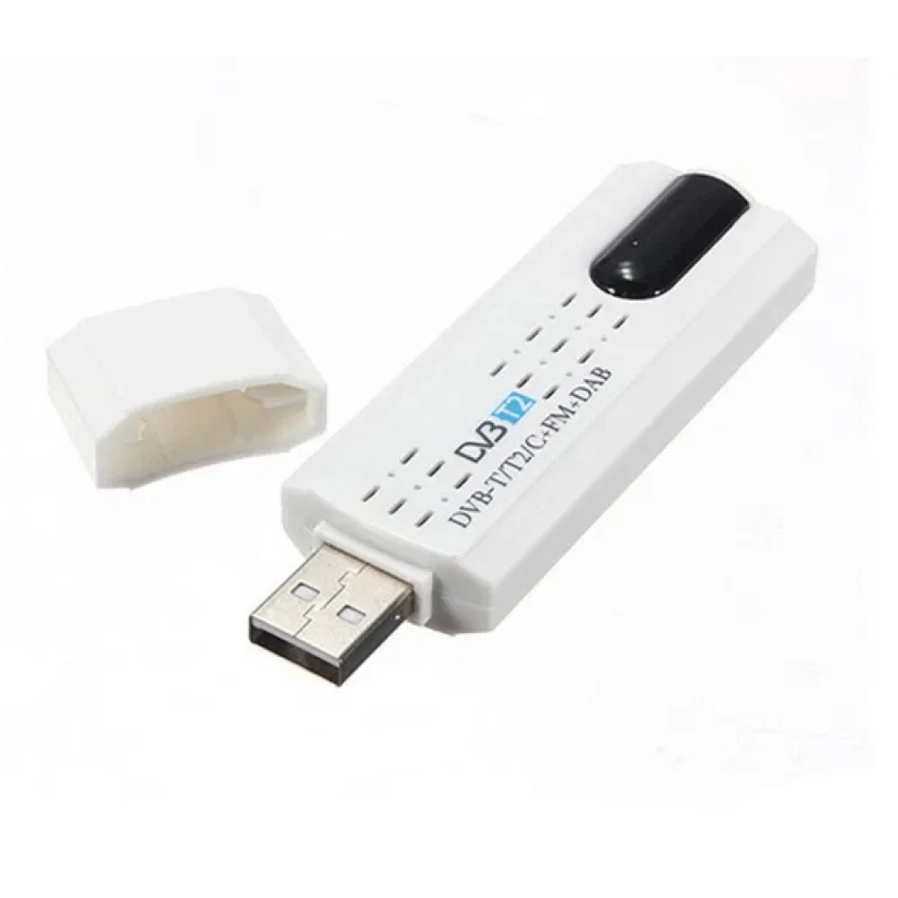 Tv Tuner USB DVB-T2 Stick, USB 2.0 DVB-T2 DVB-T DVB-C + FM + DAB + SDR Digital HDTV Receiver Support VHF/UHF Band pentru calculator